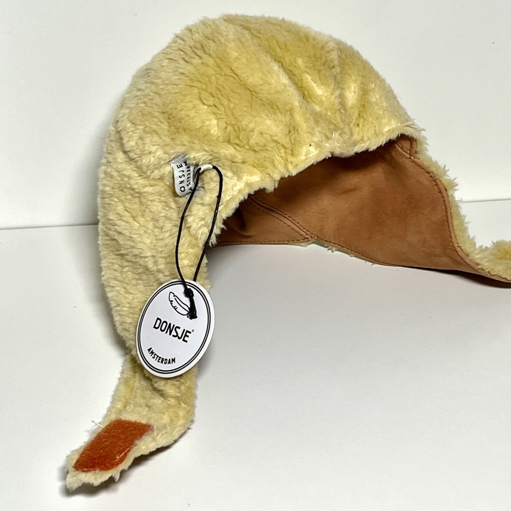 NWT Anthropologie Donsje Kids KAPI Winter Leather Hat Size SMALL Deer 3 6 9 12 m - Picture 13 of 14